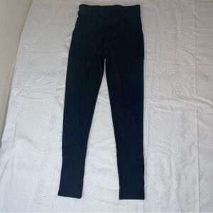 Shosho Lightweight Breathable Black Elastic Waistband Ribbed L Leggings